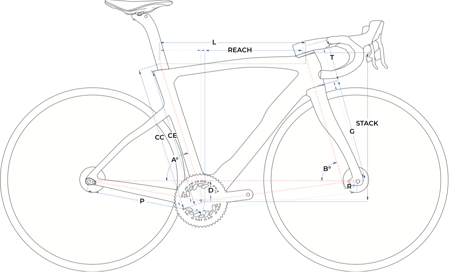 DOGMA F DURA ACE Di2 Geometry