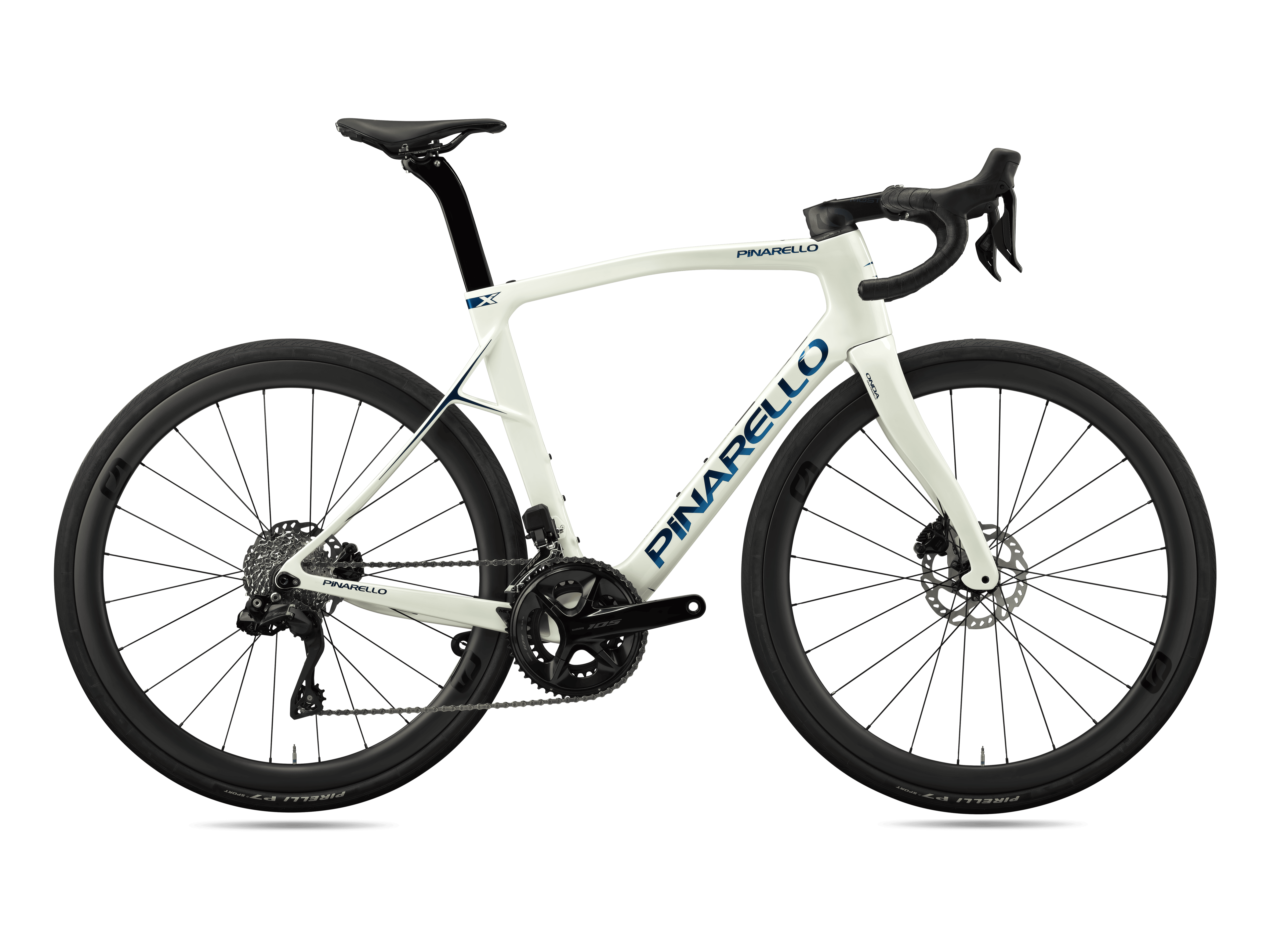 PINARELLO X5 - XOLO CRYSTAL WHITE - SHIMANO 105 Di2